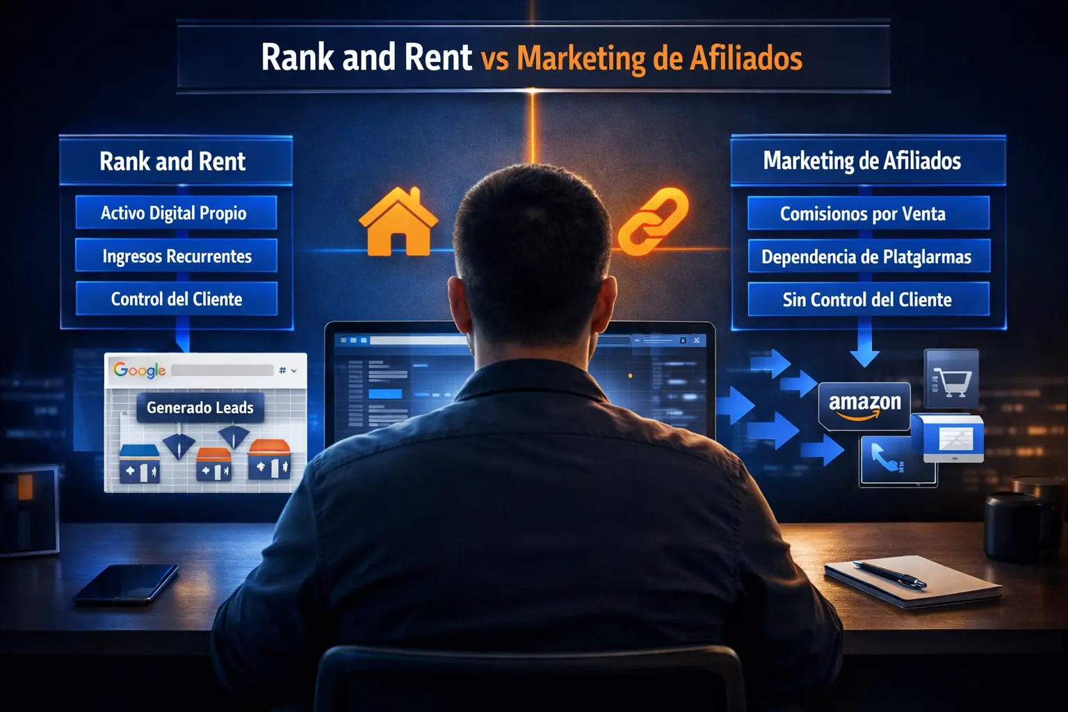 rank and rent vs marketing de afiliados comparativa
