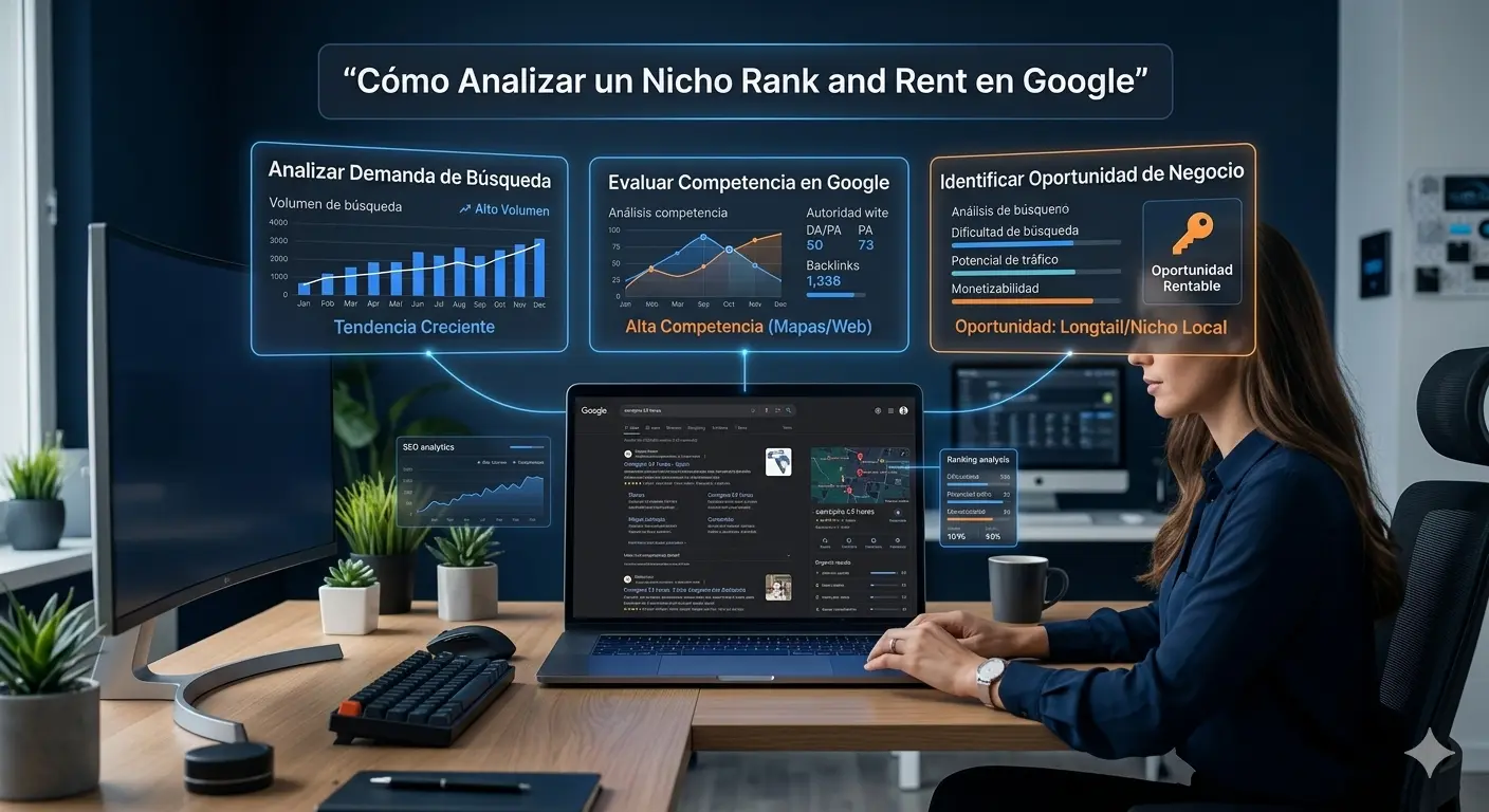 como analizar un nicho rank and rent en google
