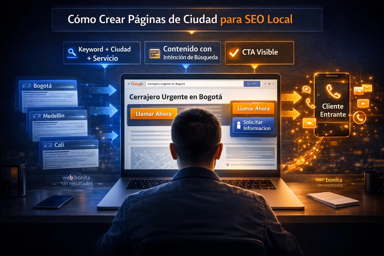 como crear paginas de ciudad para seo local