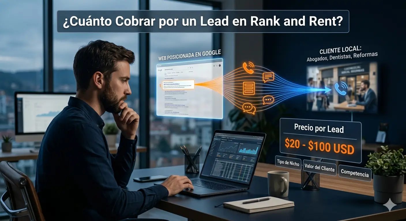 cuanto cobrar por un lead en rank and rent