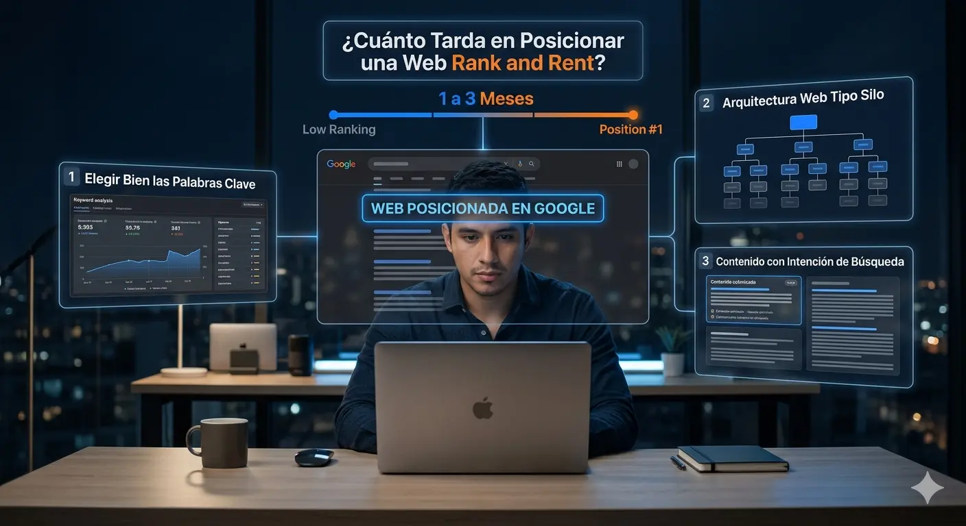 cuanto tarda en posicionar una web rank and rent